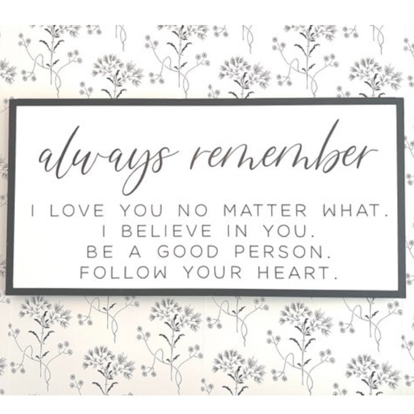 Handmade wooden sign